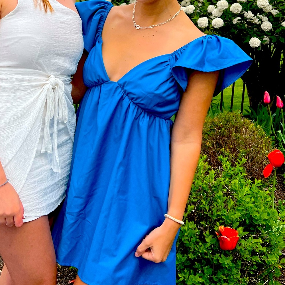 Blue Lelis mini dress size small